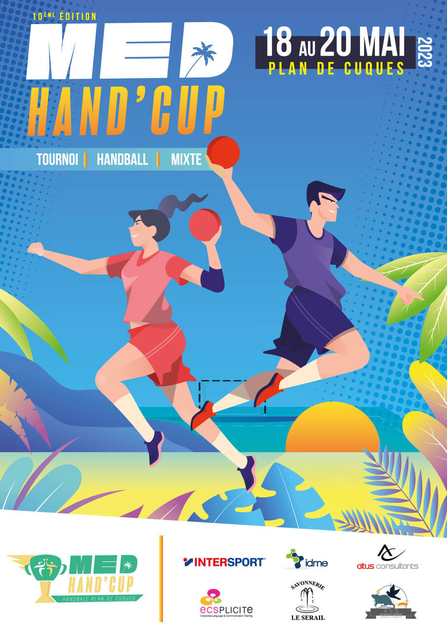 affiche med hand cup